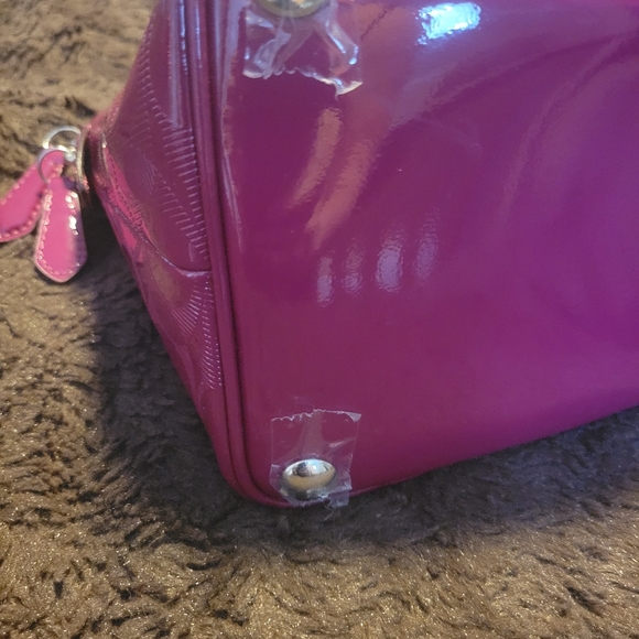 Coach Peyton Link C Embossed Leather Domed Satchel - Picture 10 of 15